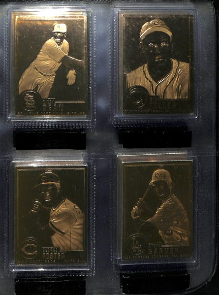 Danbury Mint 22KT Gold Baseball Card Set