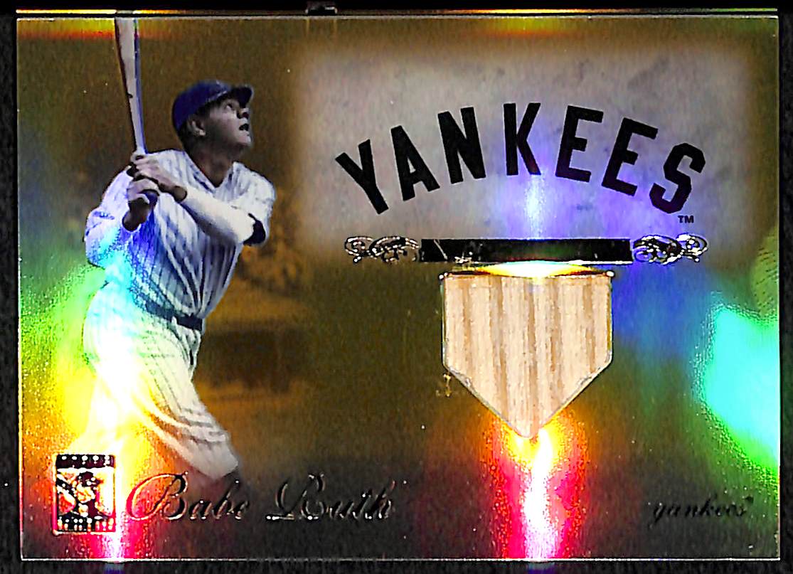 Lot Detail 2009 Topps Tribute Babe Ruth Bat Relic Gold Refractor Card