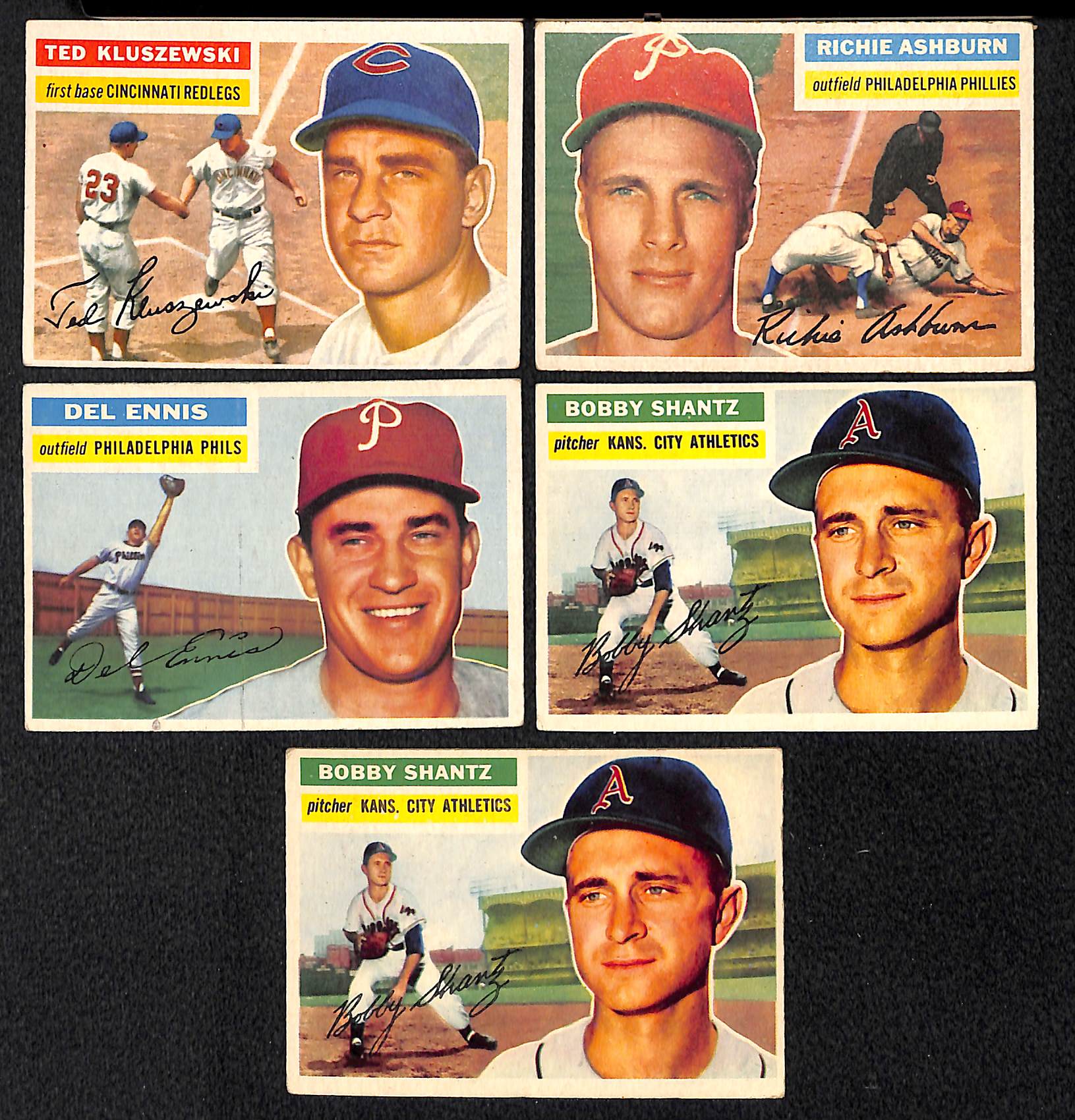 Lot Detail Lot Of 31 1956 Topps Baseball Cards W Ted Kluszewski