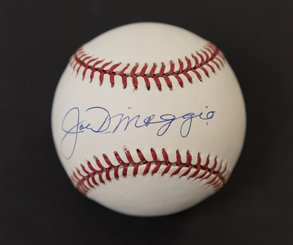 Joe DiMaggio Signed American League Baseball - JSA
