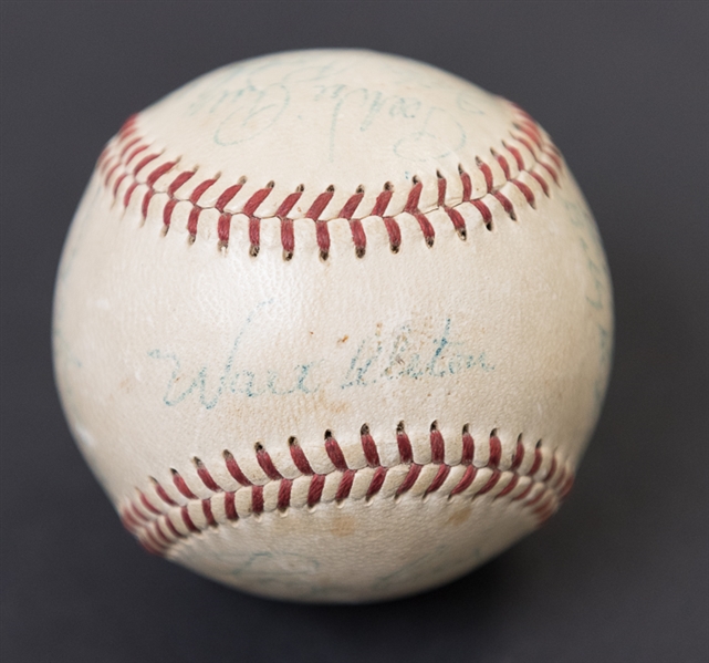1957 Brooklyn Dodgers Team Signed Baseball w. Roy Campanella Pre-Accident Signature