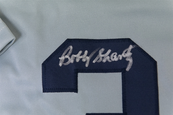 Bobby Shantz Signed New York Yankees Style Jersey - JSA (Inscribed 1958 WS Champs)
