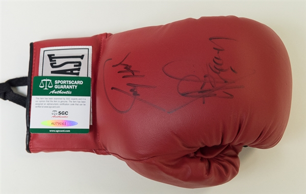 Larry Holmes & Gerry Cooney Signed Everlast Boxing Glove - SGC