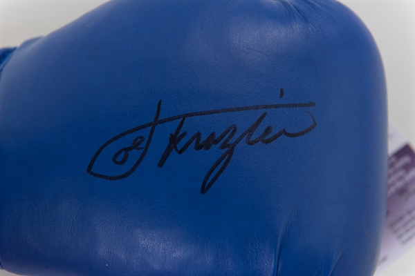 Joe Frazier Signed Youth Everlast Boxing Glove - JSA