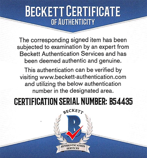 Shirley Temple Black Signed Index Card - Beckett COA