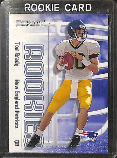 Lot Of 4 Tom Brady Rookie Cards w. 2000 Bowman