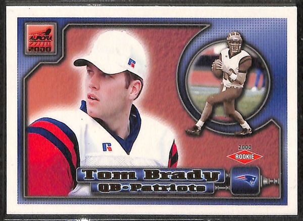Lot Of 4 Tom Brady Rookie Cards w. 2000 Bowman