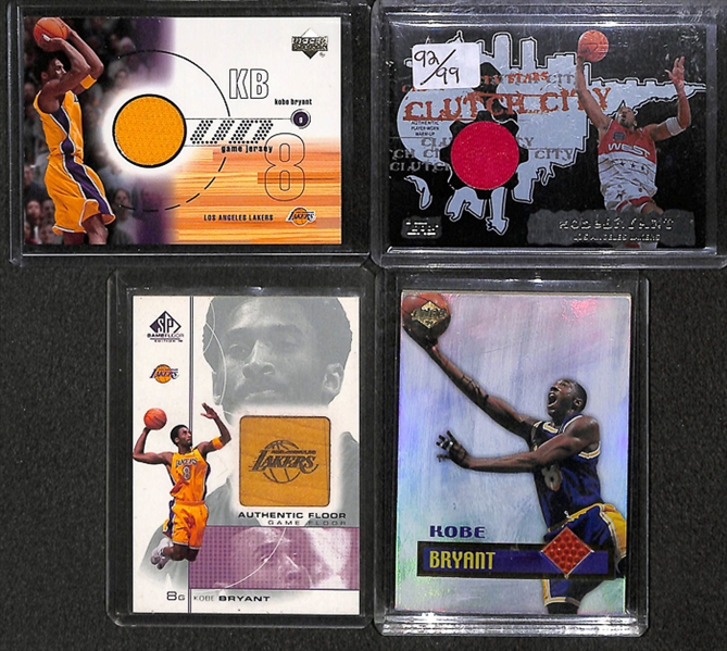 Lot Of 63 Basketball Relic Cards w. Kobe & LeBron
