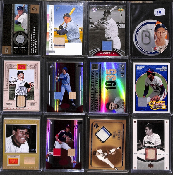 Lot Of 41 Baseball HOF & Relic Cards w. Morgan/Schmidt/ Ripken