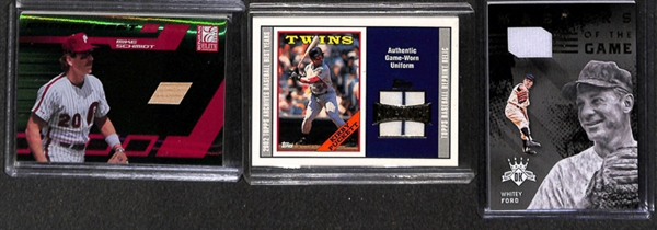 Lot Of 41 Baseball HOF & Relic Cards w. Morgan/Schmidt/ Ripken