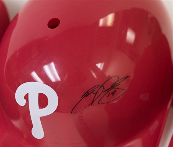 Phillies Signed Hats/Helmet/Baseball Lot w. Darren Daulton - JSA/MLB
