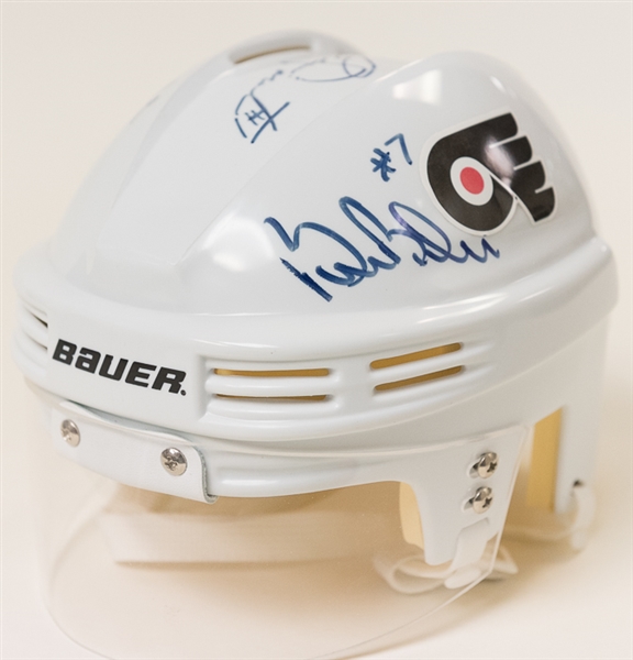 Flyers Mini Helmet Signed By Clarke/Parent/Barber