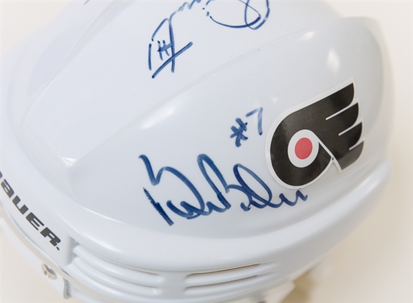Flyers Mini Helmet Signed By Clarke/Parent/Barber