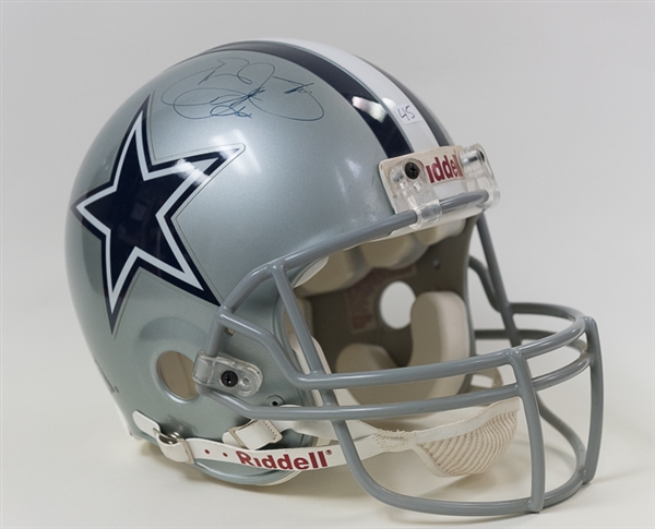 Emmitt Smith Signed Full Size Cowboys Official Riddell Helmet