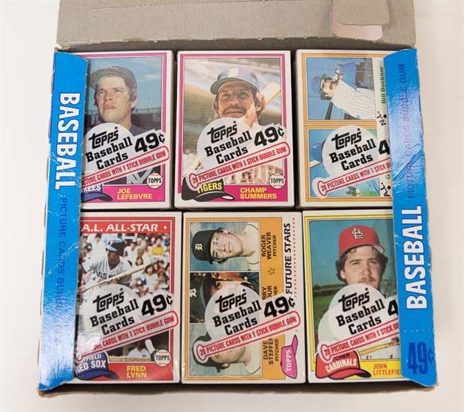 1981 Topps Baseball Unopened Cello Box (BBCE Sealed) w/ 24 Packs