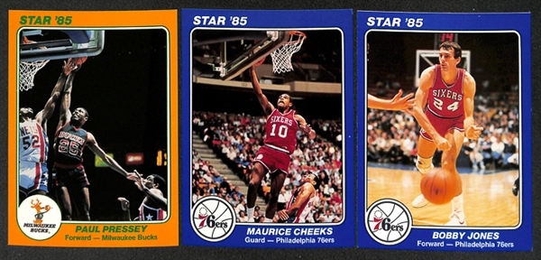 Lot of (26) 1985 Star Company Basketball 5x7 Basketball Cards w/ Stars and Rookies