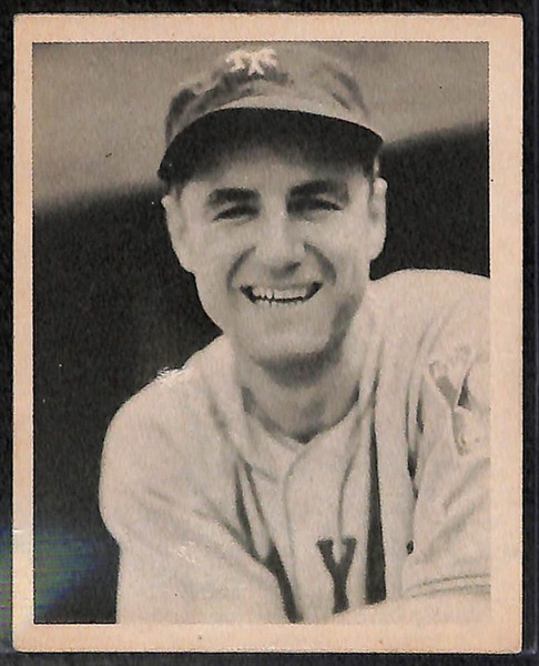 1927 E210 York Caramel Carl Mays Card & 7 - 1939 Playball Cards w. Wally Berger