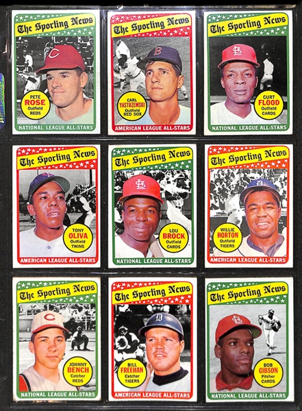 1969 Topps Baseball Complete Set w. BVG Mays 5.0 & BVG Ryan 4.5