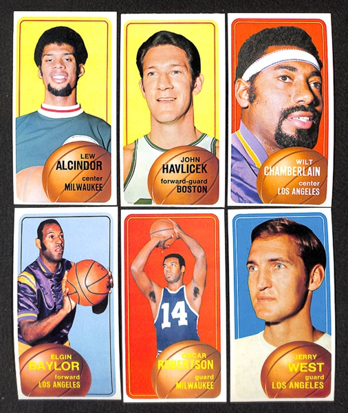 1970-71 Topps Basketball 1st Series Set + 32 Cards from 2nd Series - #75 Lew Alcindor Card