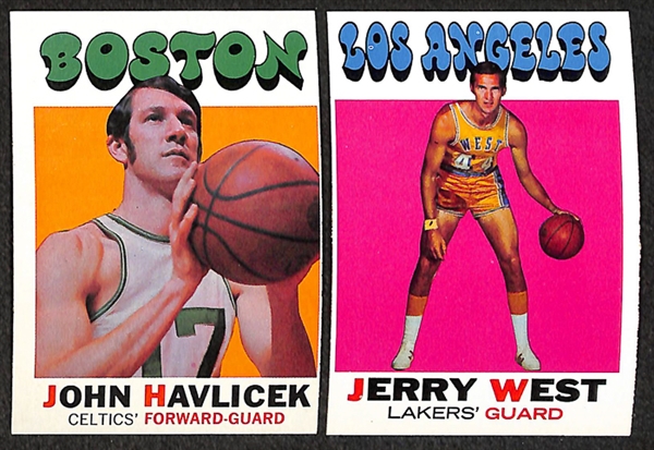 Lot of 2 - 1971-72 Topps Basketball 1st Series Sets