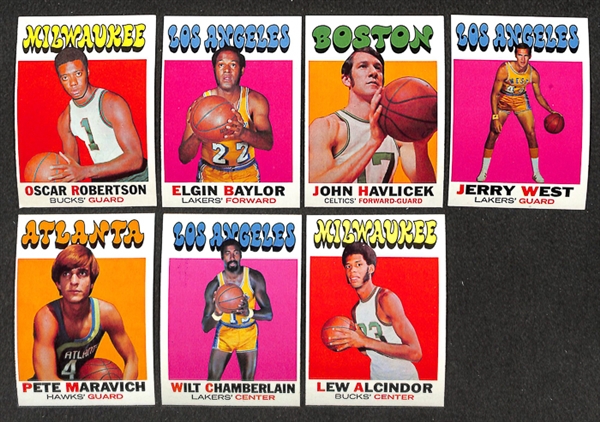 1971-72 Topps Basketball 1st Series Set & 2 Partial 1st Series Set (Each Missing 2 Cards & 3 Cards Respectively)