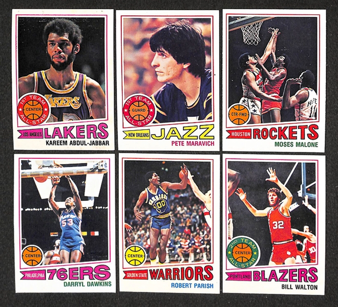 Lot of 2 1970s Topps Basketball Sets - 1977-78 Topps Basketball Set and 1979-80 Topps Basketball Set - Both in Beautiful Condition