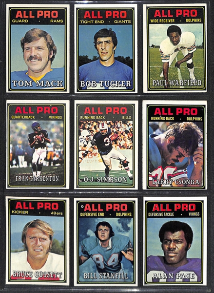 1974 Topps Football Complete Set
