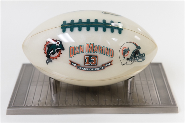 Dan Marino Signed Gemstone Football - Mounted Memories