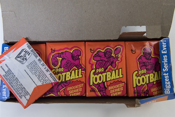 1973 Topps Football Wax Box w/ 21 Sealed Wax Packs