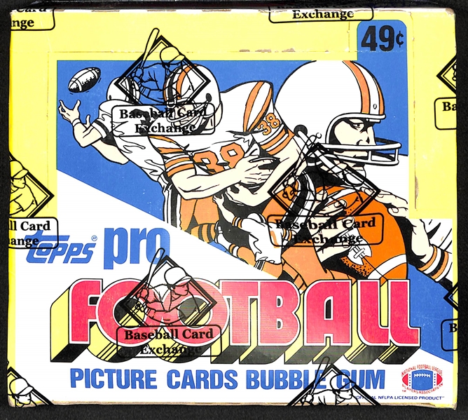 1983 Topps Football Unopened Cello Box (BBCE Sealed) w/ 24 Packs