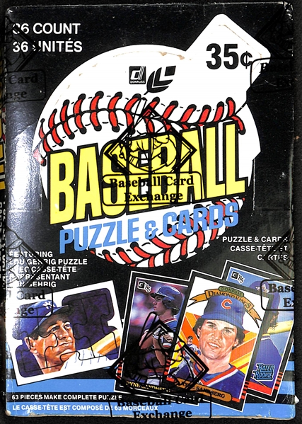 1985 Donruss/Leaf Unopened Baseball Card Box (BBCE Sealed) w/ 36 Packs