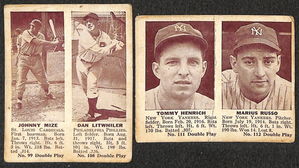 Lot of 17 1941 Double Play Cards w. Grove/Doerr
