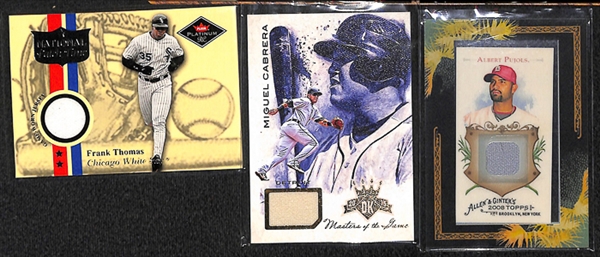 Lot Of 122 Baseball Relic Cards w. Machado & Mazeroski