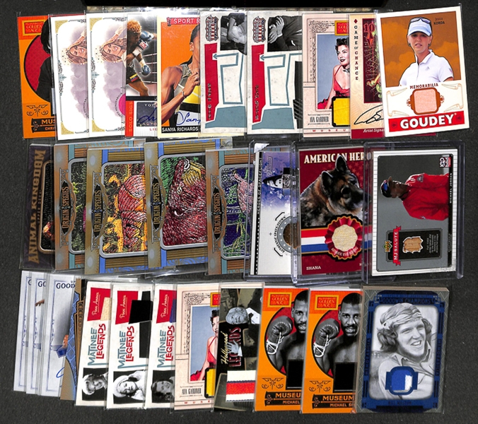 Lot Of 31 Mixed Sports & Non-Sports Autograph & Relic Cards w. Michael Jordan