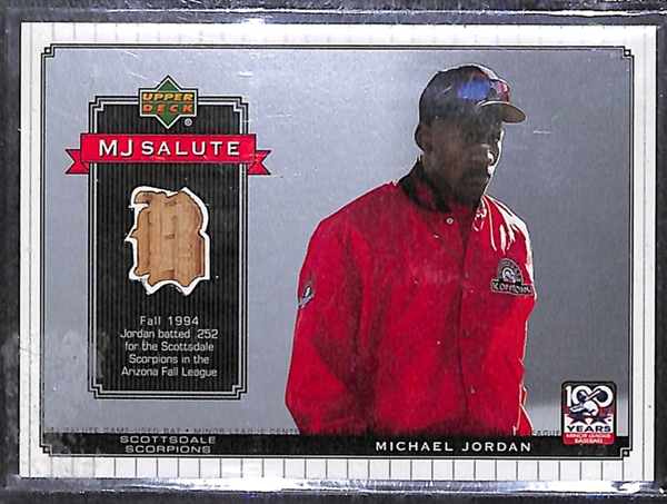Lot Of 31 Mixed Sports & Non-Sports Autograph & Relic Cards w. Michael Jordan