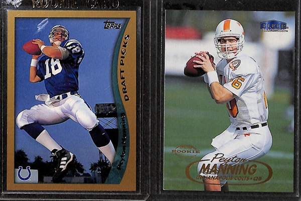 Lot Of 350 Football Rookie Cards w. Elway/Brady/Manning