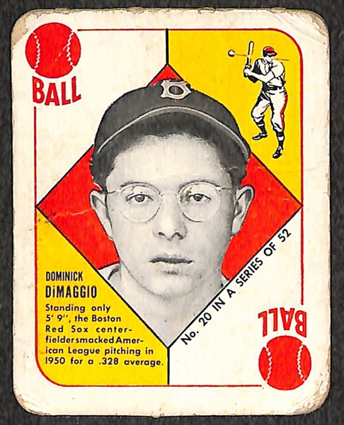 Lot of 16 1951 Topps Red Back Baseball Cards w. Ralph Kiner