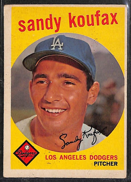 Lot of 18 - 1959 Topps Star Player Cards w. Sandy Koufax