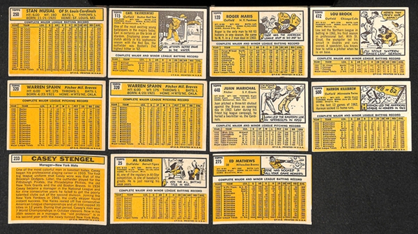 Lot of Approximately 100 Assorted 1963 Topps Baseball Cards w. Stan Musial