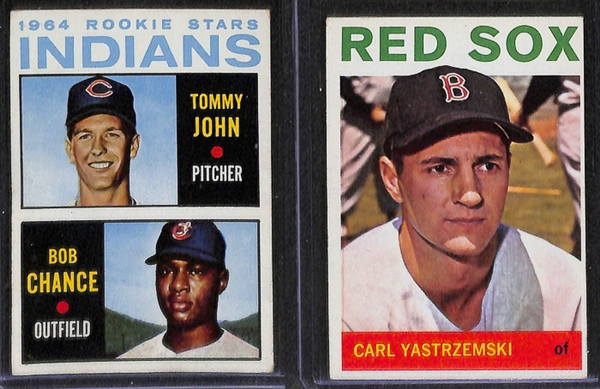 Lot of 16 - 1964 Topps Star Cards w. Sandy Koufax & Roger Maris