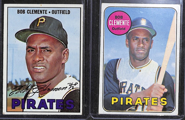 Lot of 6 Topps Roberto Clemente Cards from 1967-1971