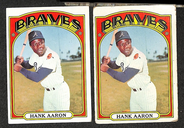 Assortment of Approximately 1000 1972 Topps Baseball Cards w. Hank Aaron
