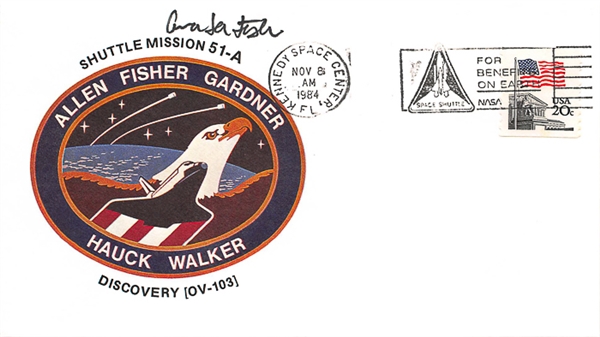 Lot of (4) NASA First Day Covers - Kathryne Sullivan, Anna Fisher, Paul Weitz, and Steven Hawkey (Beckett or JSA COAs)
