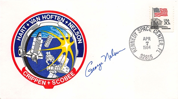 Lot of (5) Signed Space or NASA Related FDCs (Inc. George Nelson and Mary Cleave)