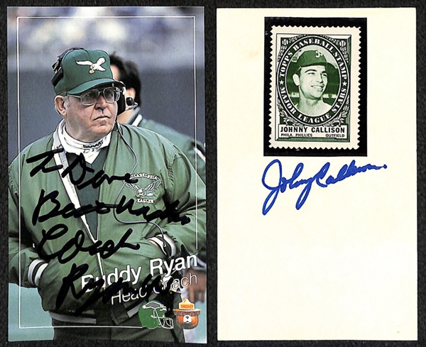 Lot Of Baseball & Football Autographs & Photos w. Johnny Unitas