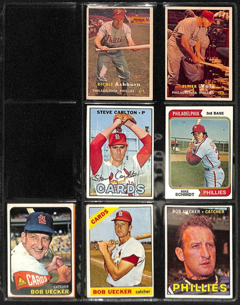 Binder Of Assorted Baseball Cards 1960s-90s (500+) w. Boggs RC