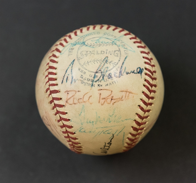 1970s Phillies Team Signed Baseball w. Steve Carlton & Mike Schmidt