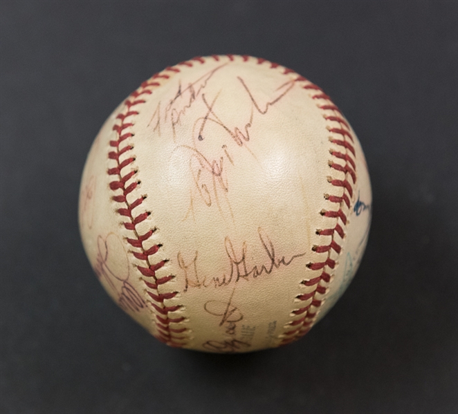 1970s Phillies Team Signed Baseball w. Steve Carlton & Mike Schmidt