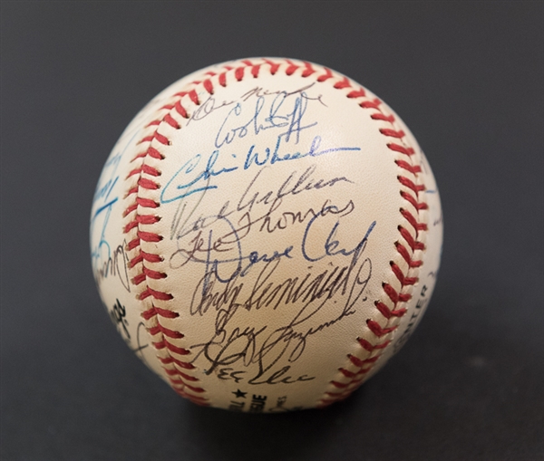 1991 Phillies Dream Week Camp Team Signed Baseball w. Richie Ashburn