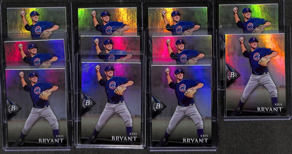 Lot Of 23 Kris Bryant Rookie Cards